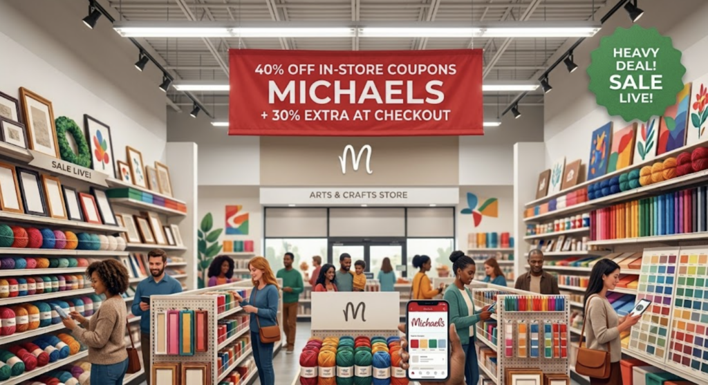 40 OFF In Store Coupons Michaels 30 Extra PromoRecharge.com