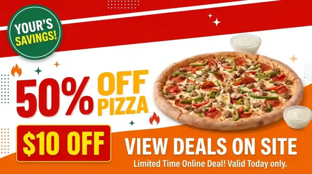Today's $10 Papa Johns Promo Code (50% off Pizza)